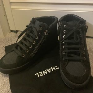 CHANEL High Top Sneakers